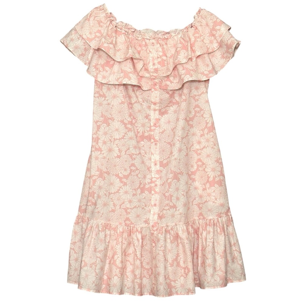 Lisa Marie Fernandez Target Women Dress M Pink Floral Feminine Cottage Soft Girl